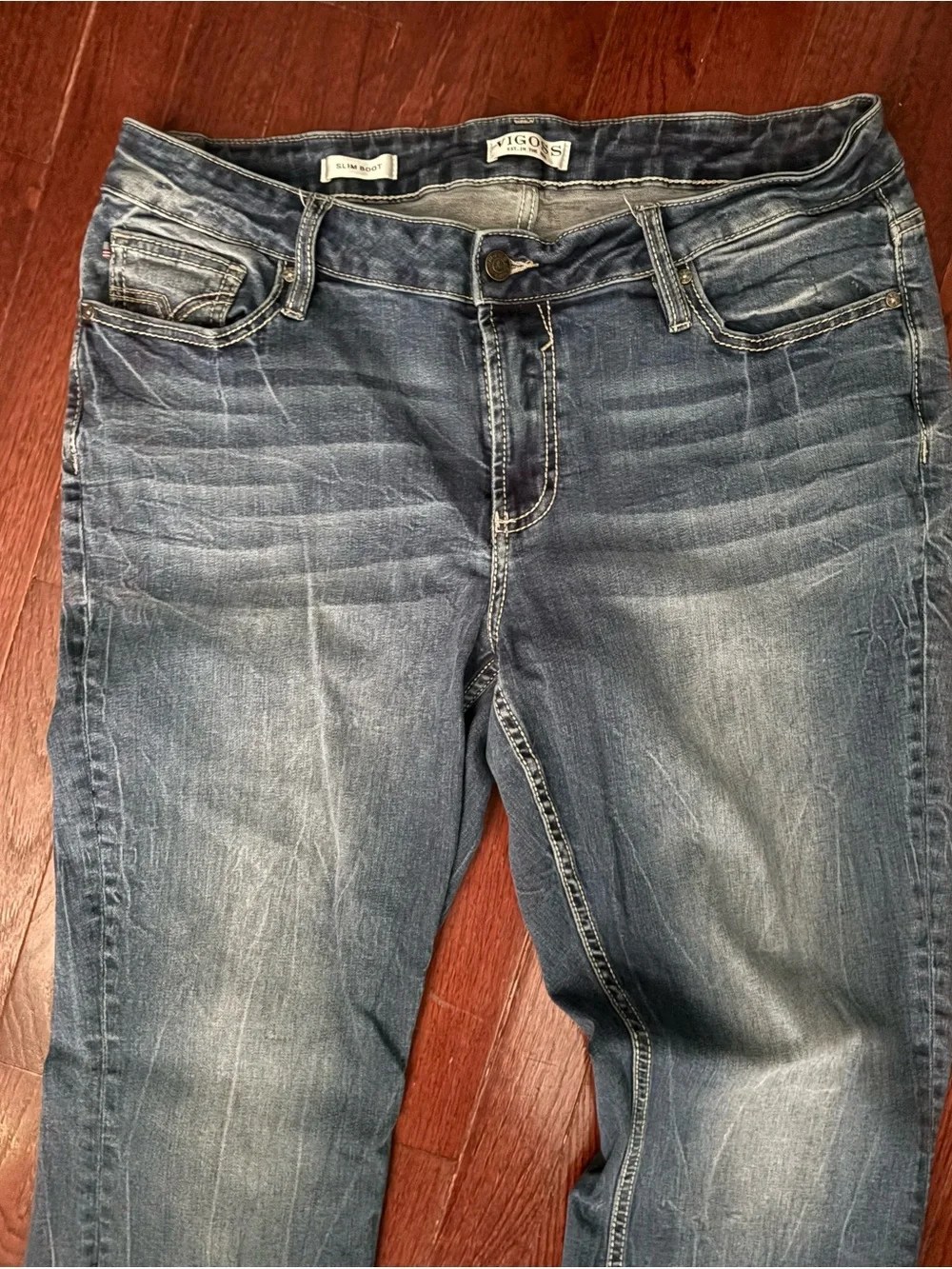 Blue Bootcut Jeans - Women's Classic Mid Rise Vigoss